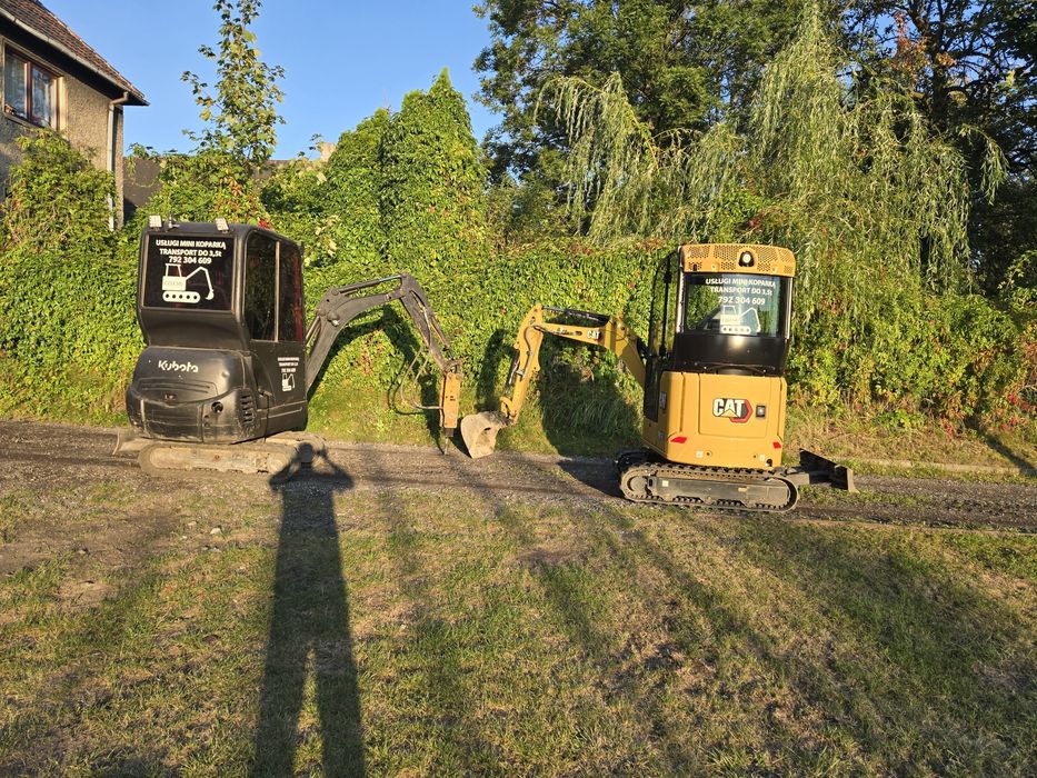 Usługi minikoparką I transport do 3.5 T