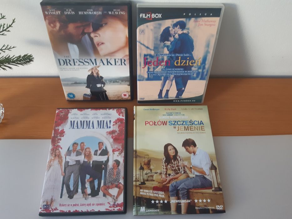 Filmy na DVD : Dressmaker, Jeden Dzień,  Mamma Mia, Połów szczęścia ..
