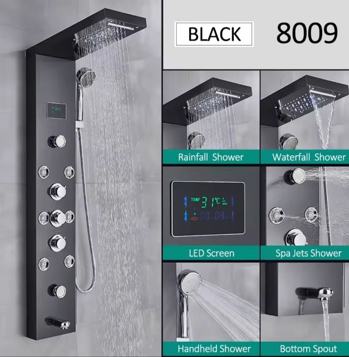 Світлодіодна душова панель Tower System / Душова колона РК-дисплей