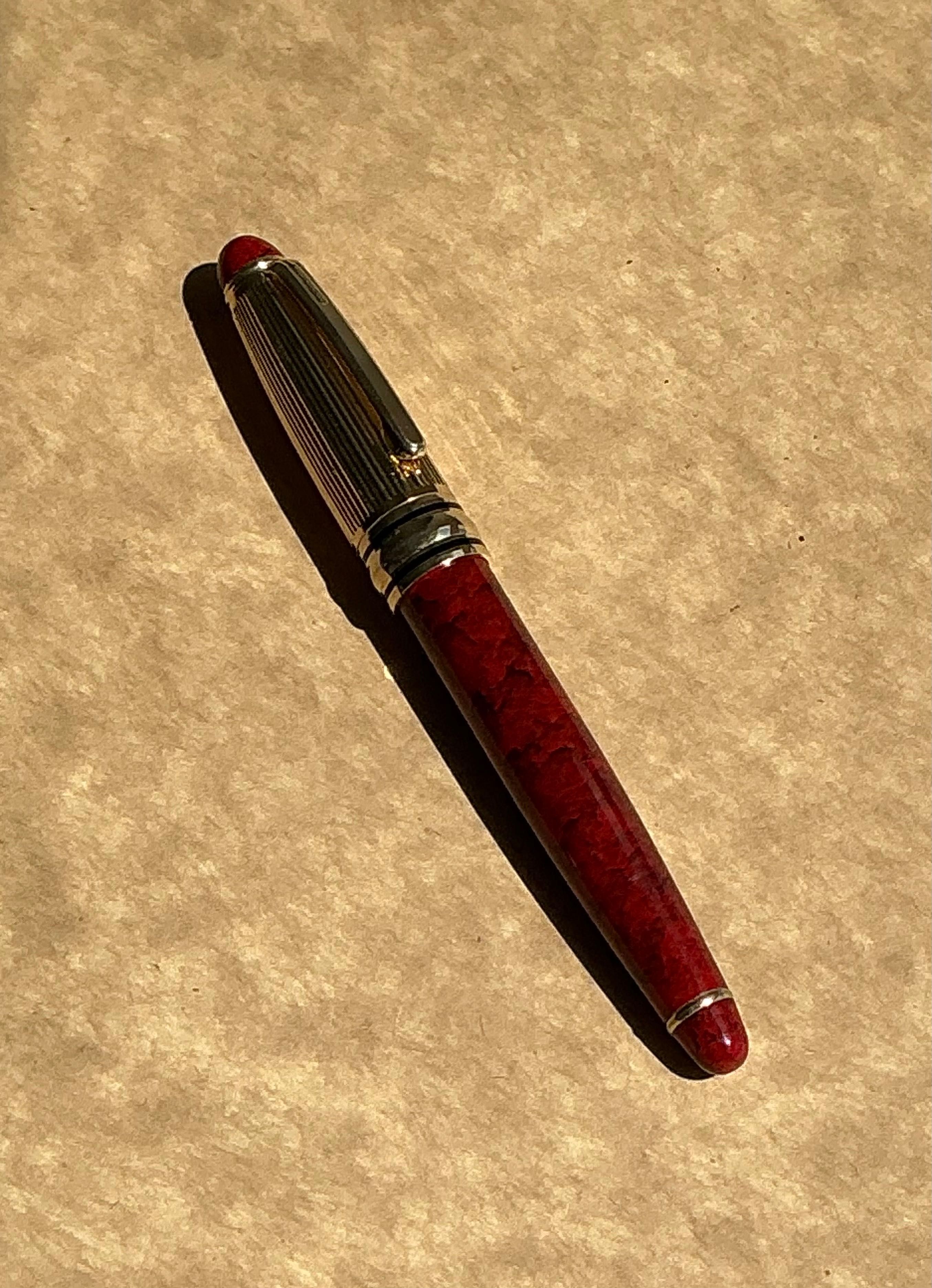 Colecionador Caneta Tinteiro Iridium Germany Bordeaux & Dourado