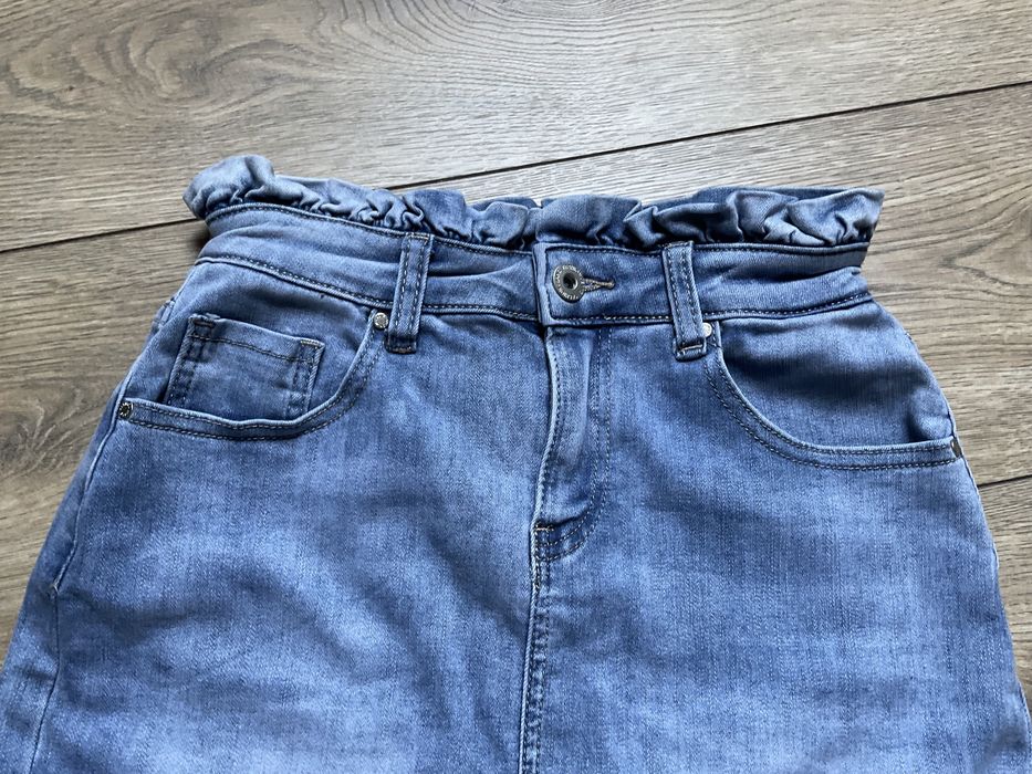 Zestaw Ubrań Kombinezon Zara Body Wiązane Spódniczka Jeansowa s