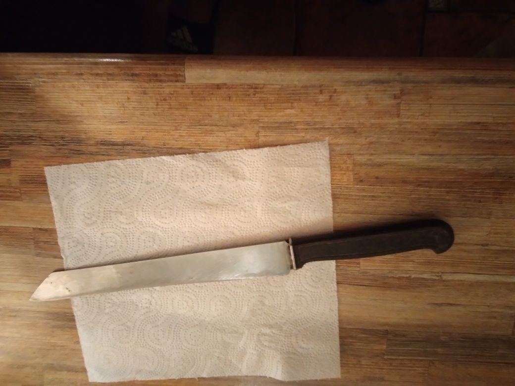 Nóż masarski Gerlach bakelit 35 cm Prl