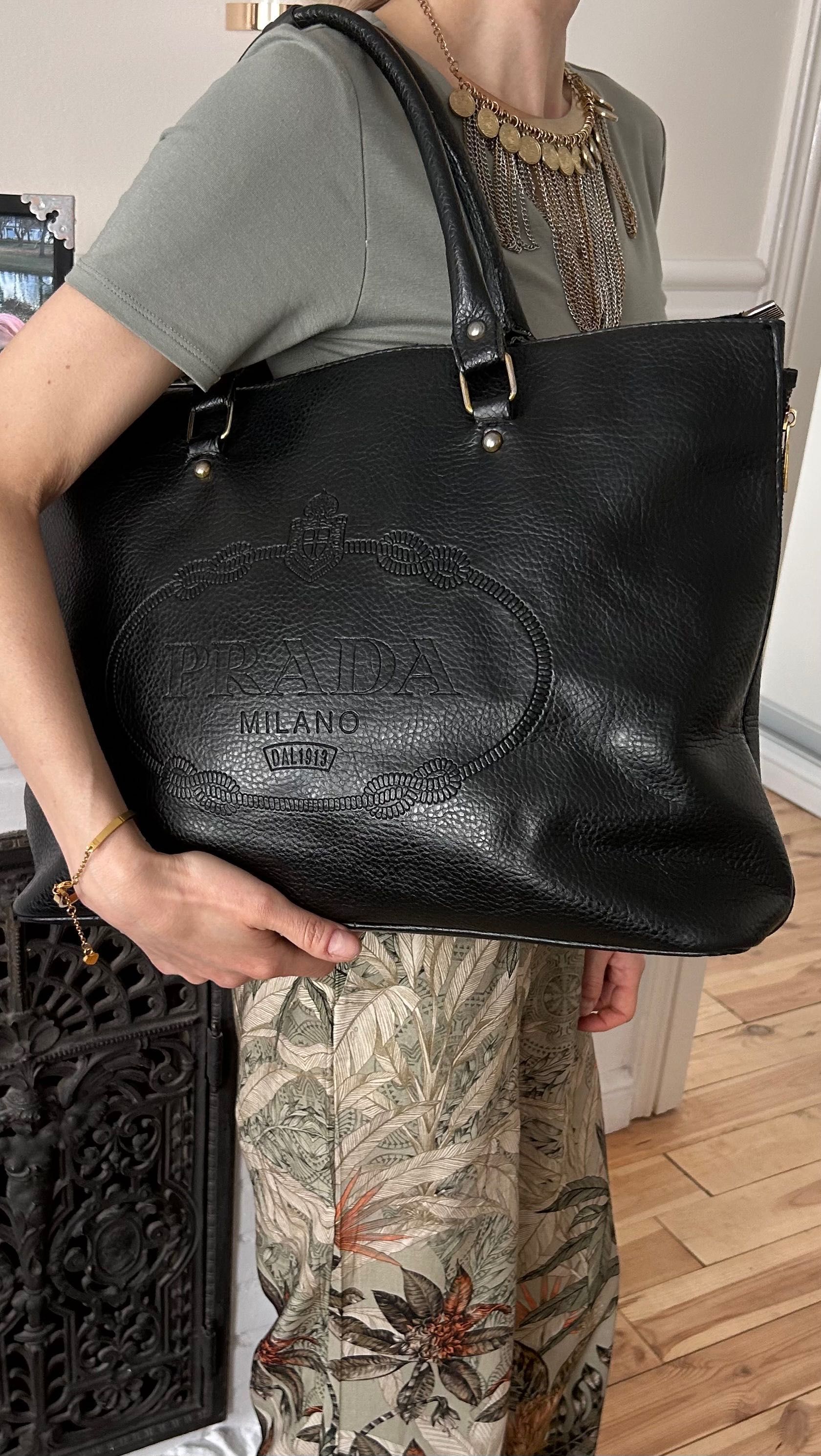 Torba Prada szopperka. Bibliotheq. Tote