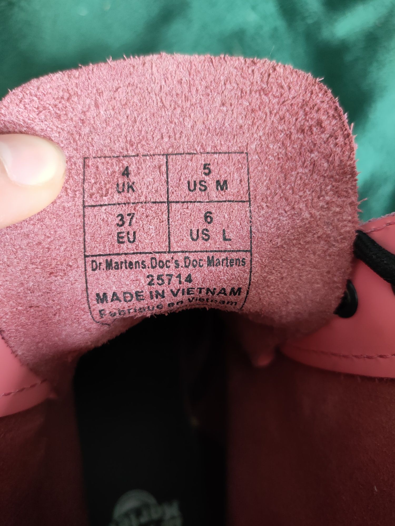 buty Dr. Martens glany różowe rozmiar 37