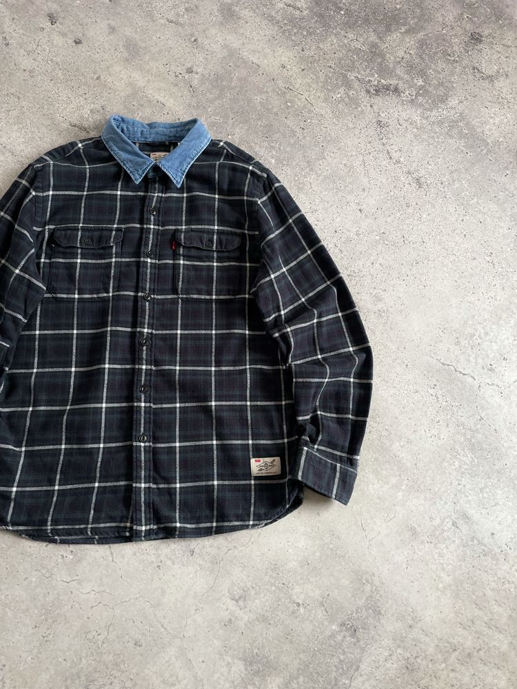 Мужская Рубашка Levis Flannel Multi-Color Denim Shirt