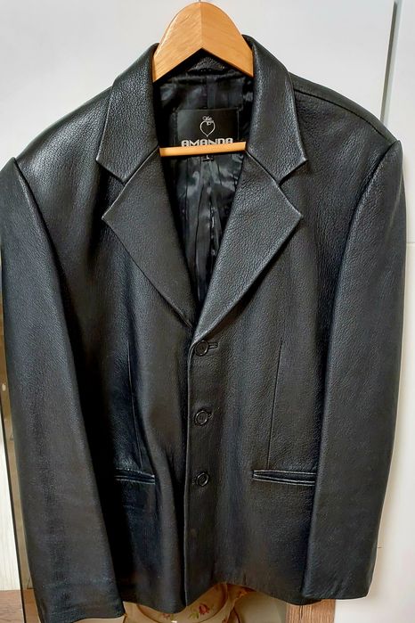 Продам кожаную куртку-пиджак