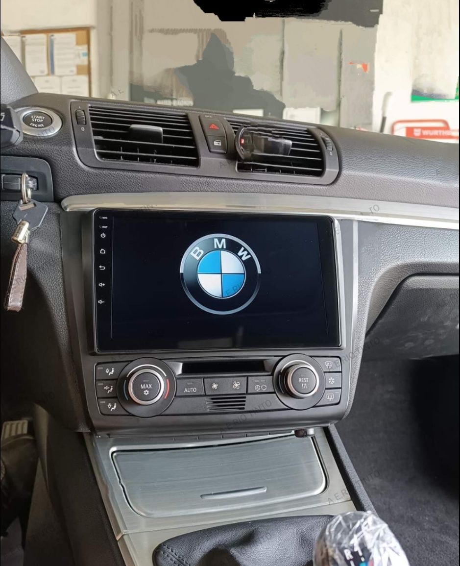 Rádio Android 12 com GPS BMW E81 E82 E87 E88 (Novo)