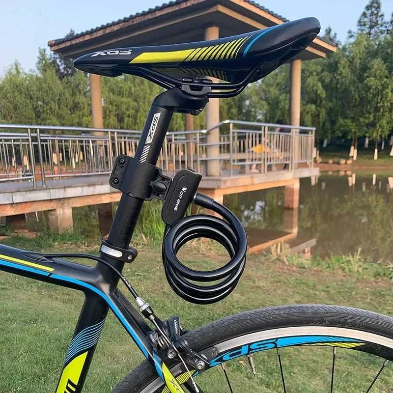 Велосипедный замок West Biking 110 см с ключами велозамок