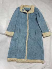 90s Vintage Faux Leather Faux Fur Afghan Coat Penny Lane
Płaszcz