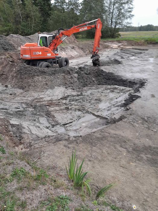 Prace ziemne usługi koparką