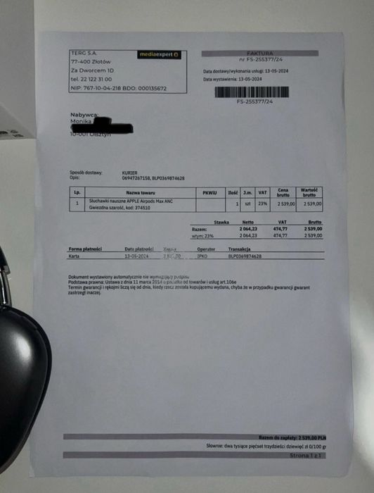 Air podsy max spacer gray