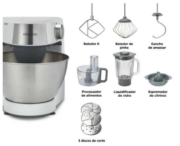 Robot de Cozinha KENWOOD Prospero+ KHC29A.J0WH, novo, garantia