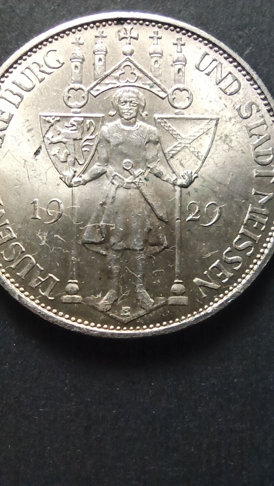 3 marki 1929 mennica E srebro