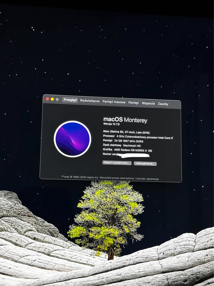 Komputer Apple iMac 27 5.7k Retina Late 2015 i7 24GB RAM Radeon R9 4GB