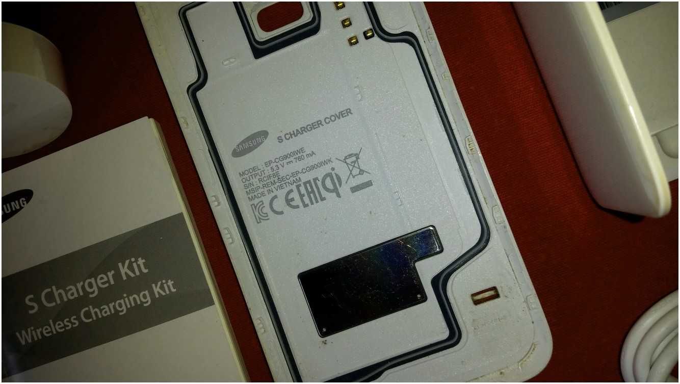 Samsung S5 Tylna Klapka Baterii z Ładowaniem Indukcyjnym +2x Ładowarka