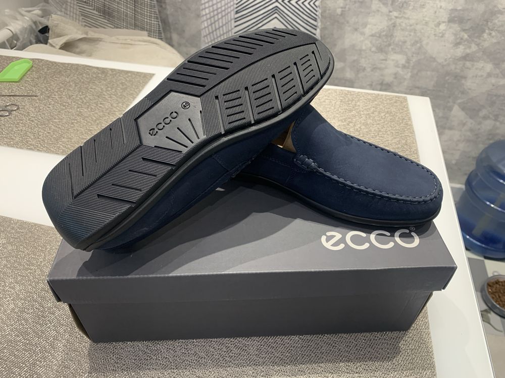Мокасины ECCO нубук разм. 40