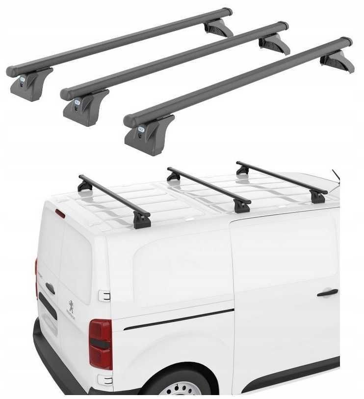 Bagażnik dachowy PEUGEOT Expert II 2007 do 2016 bus bazowy belki 150kg