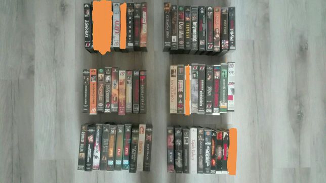 KULTOWE FILMY kasety VHS oryginalne kolekcjonerskie 20 szt. + GRATIS