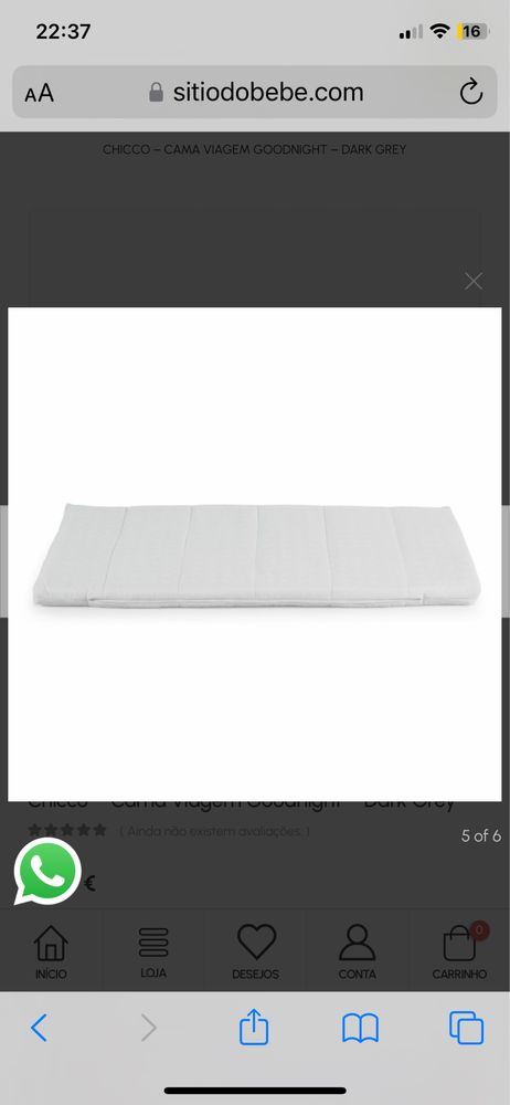 Cama bebé de viagem Chicco