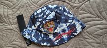 ED Hardy backet czapka nowa tie-dye granatowa lew unisex fisherman