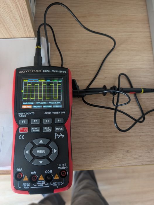 Осцилограф ZOYI ZT-702S (PRO) 10MHz, мультиметр True RMS, Li-Ion 18650