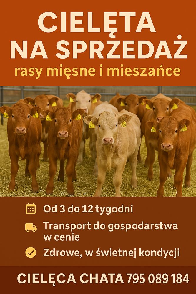 Cielaki jałówk  byki cała Polska Piecki