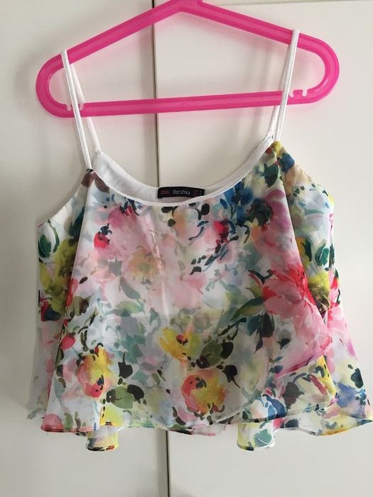 Conjunto Primavera - Top e Calção de Ganga Bershka