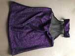 Bluzka halter z siateczka brokat r. S
