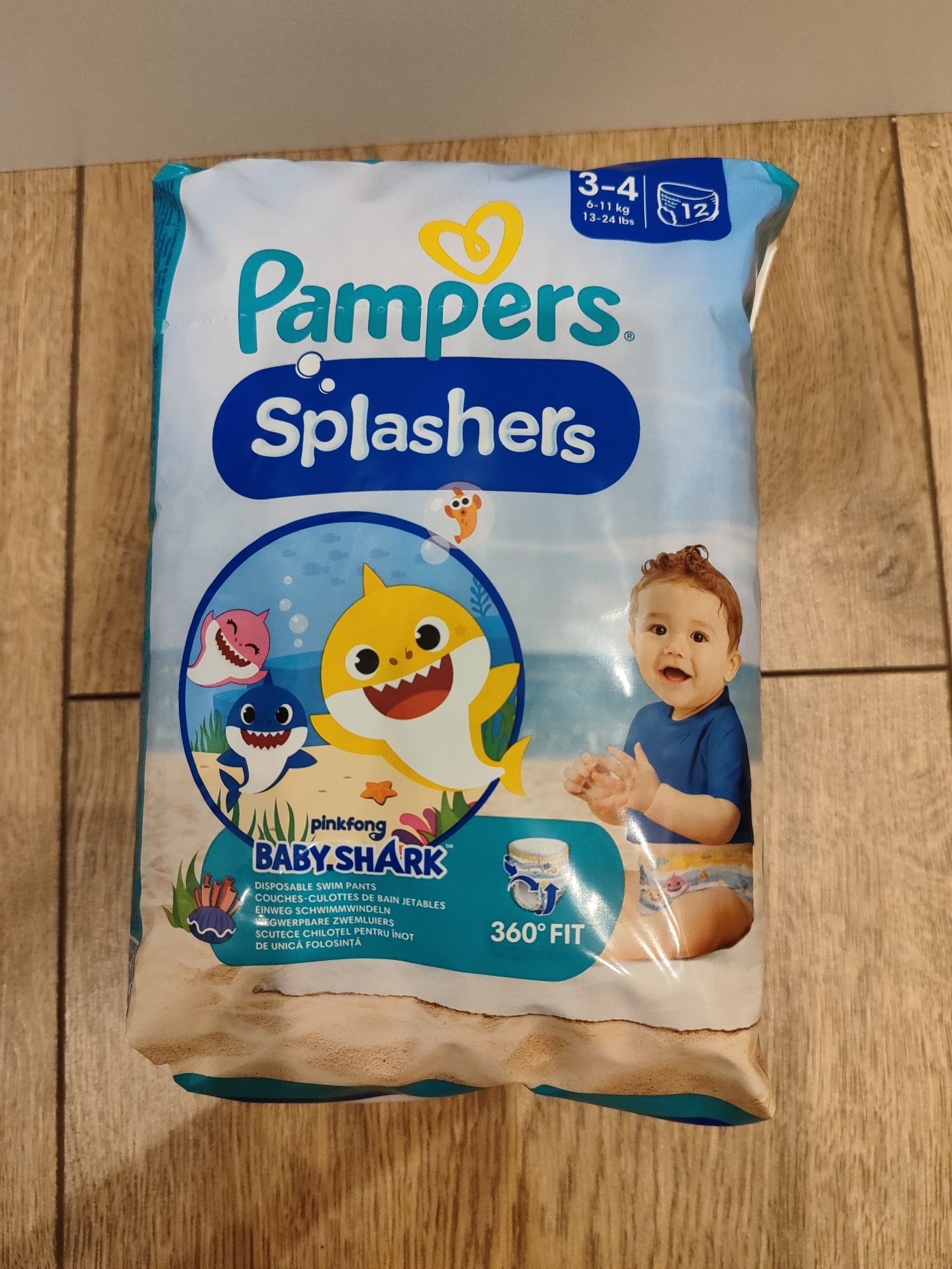 Pampers splashers 3-4, pieluchy do wody/ na basen / do pływania 6-11kg