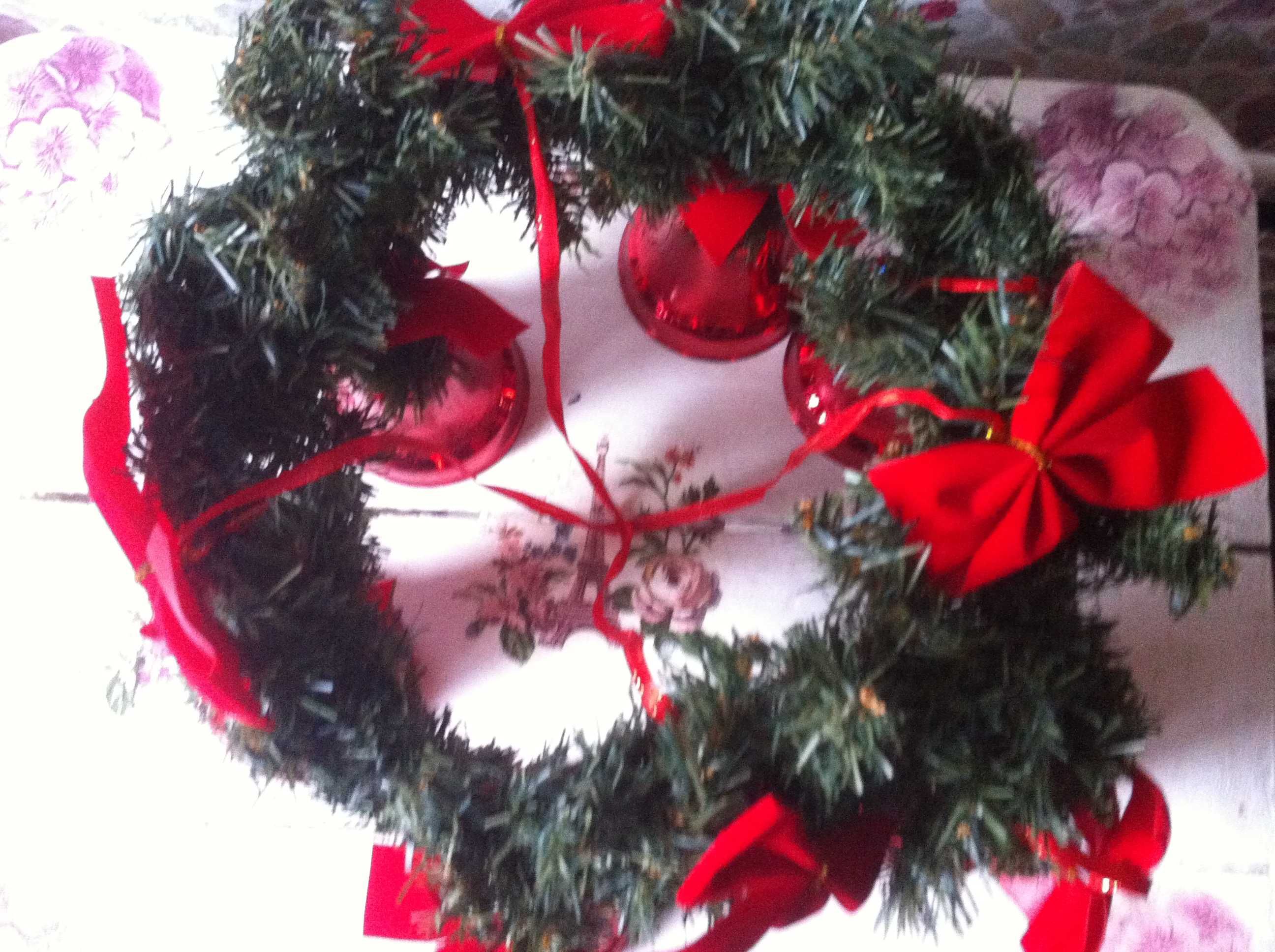 Колокольчики елка Рождественское украшение подвеска д.30 см б\у