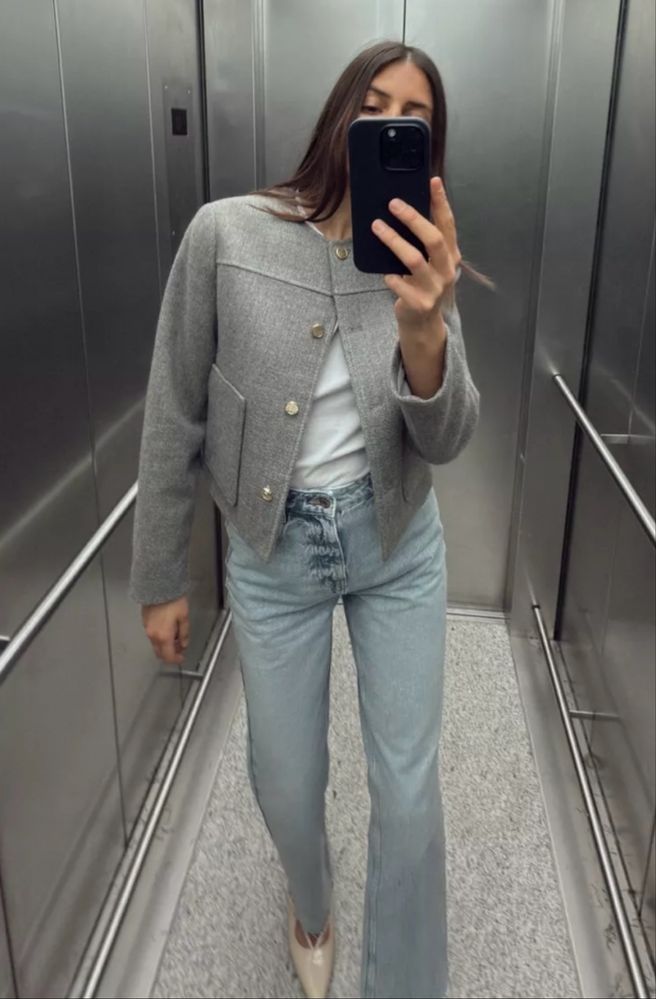 Твидовая курточка/пиджак Zara