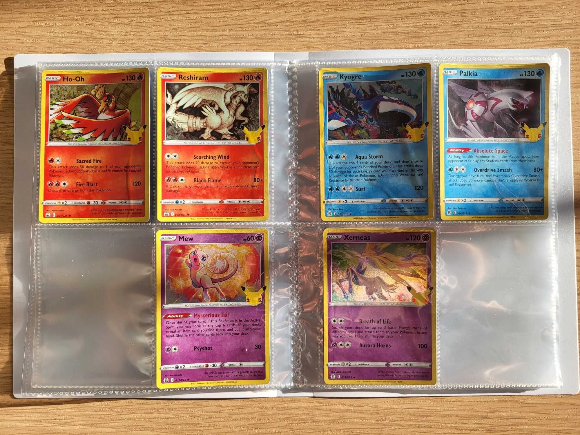 Cartas Pokemon Originais Raras Set Celebrations Carta Holo Mew , Ho-Oh