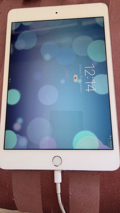 Vendo ipad mini 4 de 128 gb com luz vermelha de fundo