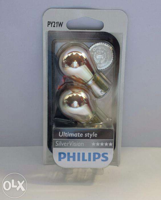 Lâmpadas Osram Diadem Chrome PY21W e WY5W / Philips Silvervision PY21W