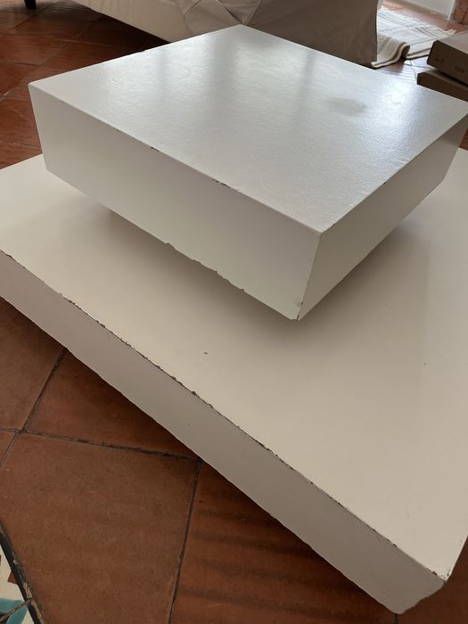 Mesa de centro quadrada de 1mx1m