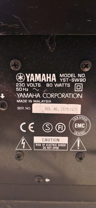 subwoofer yamaha vst sw90