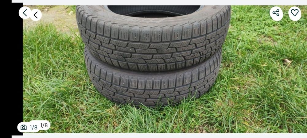 Opony zimowe z 2017r 5mm 165/70/14 Firestone 8N