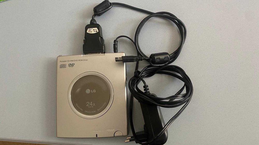 LG Leitor portátil CD-RW DVD-ROM Drive