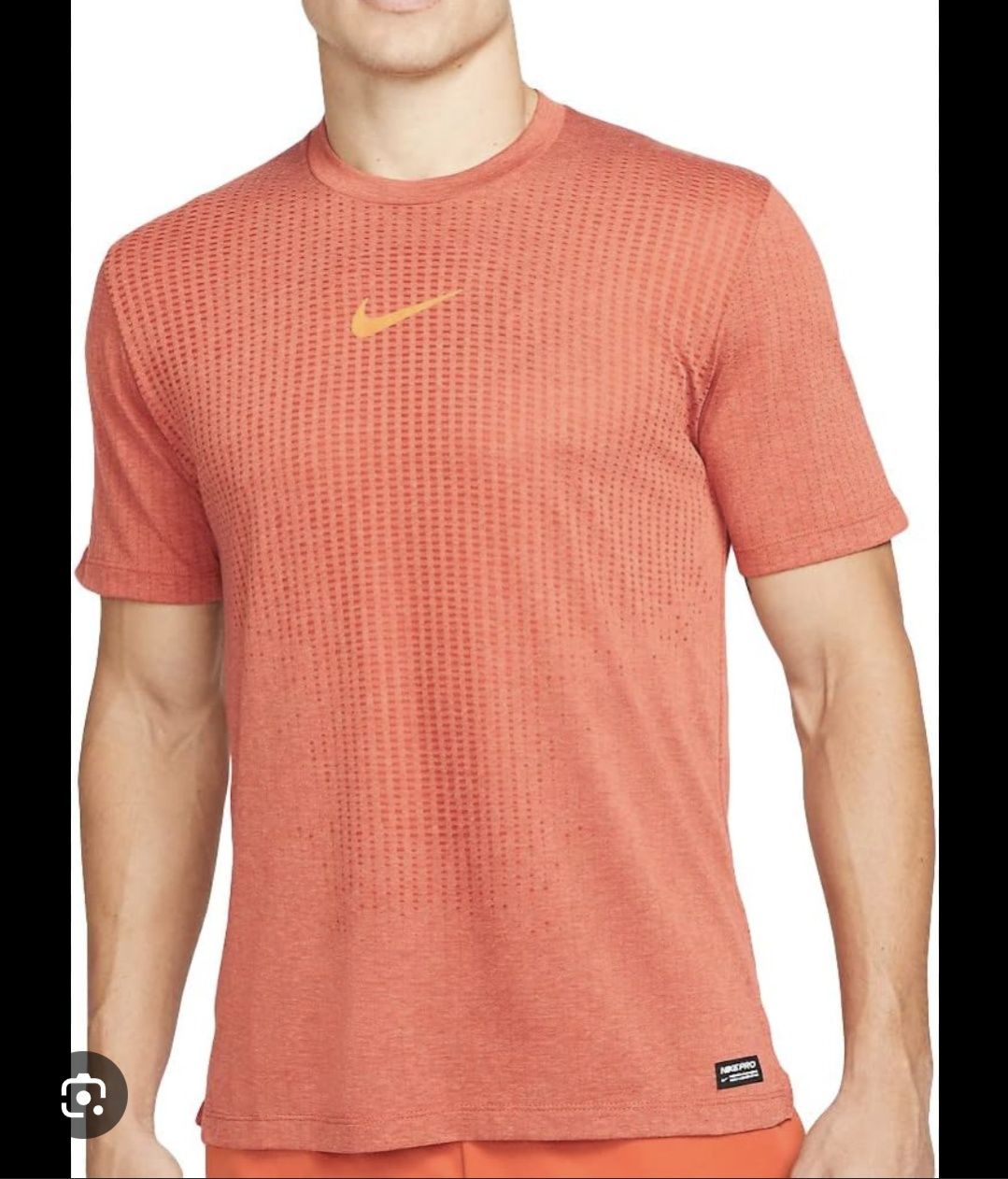 Nike dri-fit adv tee orange футболка розмір Л