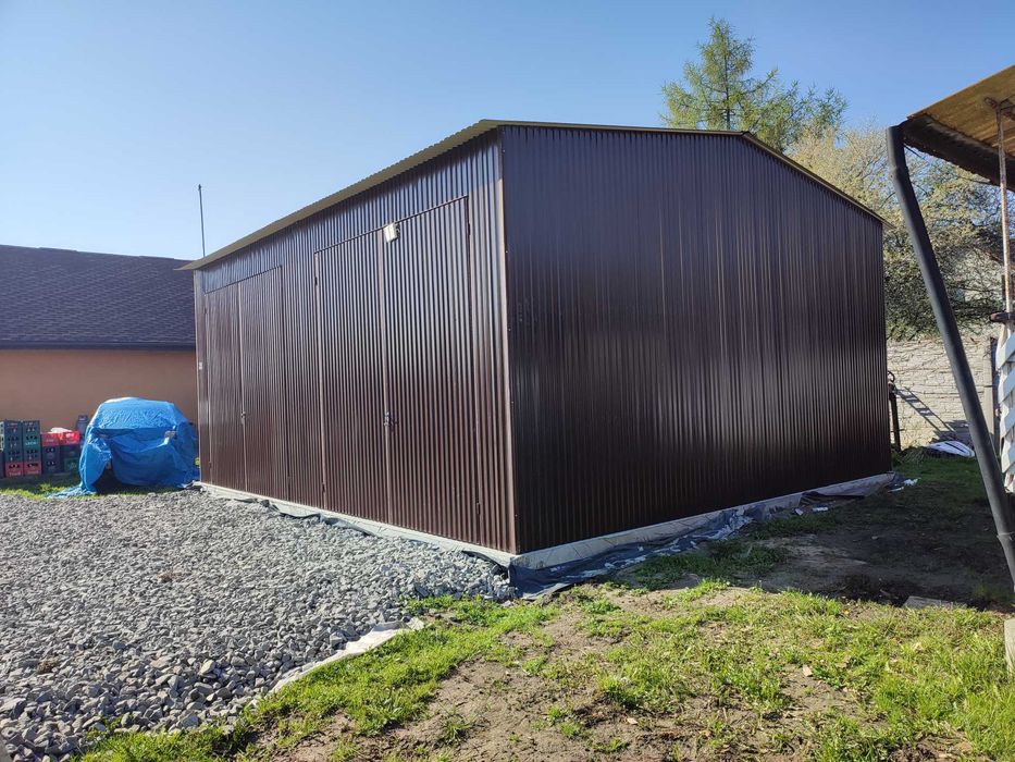 Garaż blaszany Dwuspadowy - Wiata  - Magazyn Rolniczy  – *GRZYWSTAL