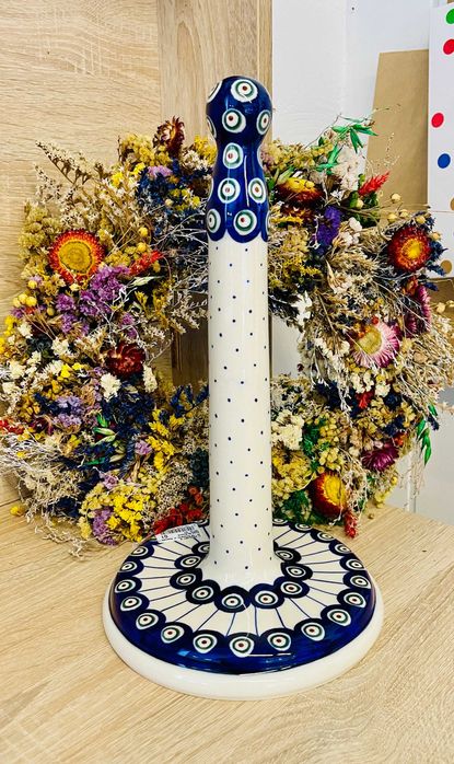 Ceramika Bolesławiec. Stojak na papier (1989)