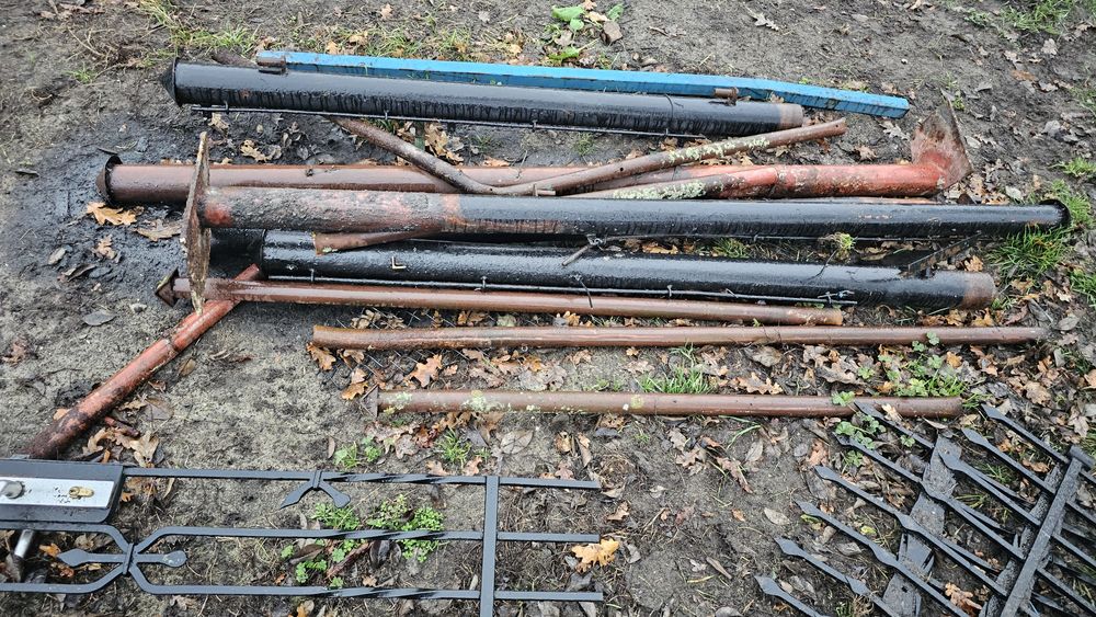 Brama kuta dwuskrzydłowa furtka i słupki