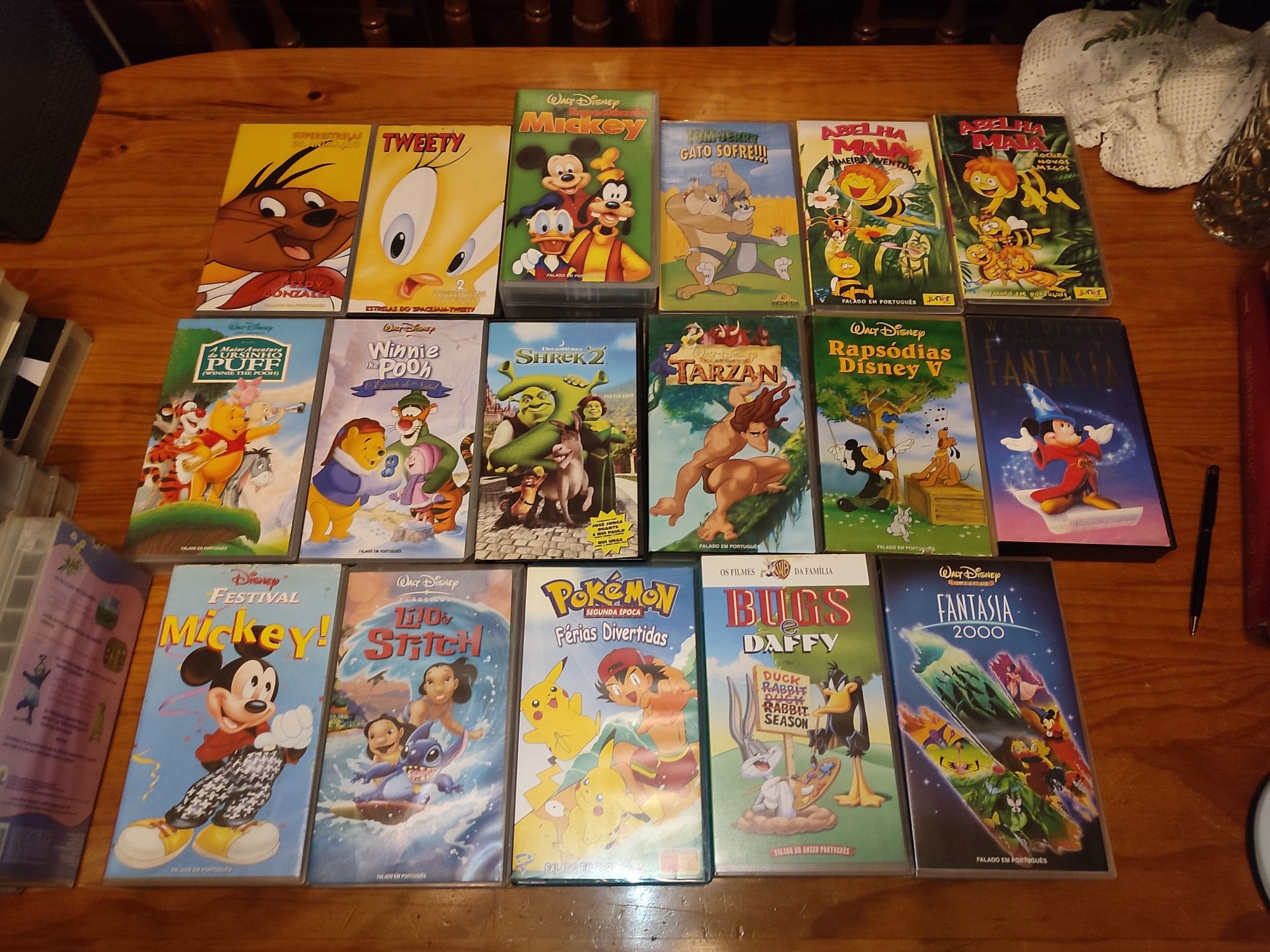 Vários VHS para venda (valor de cada na descrição)