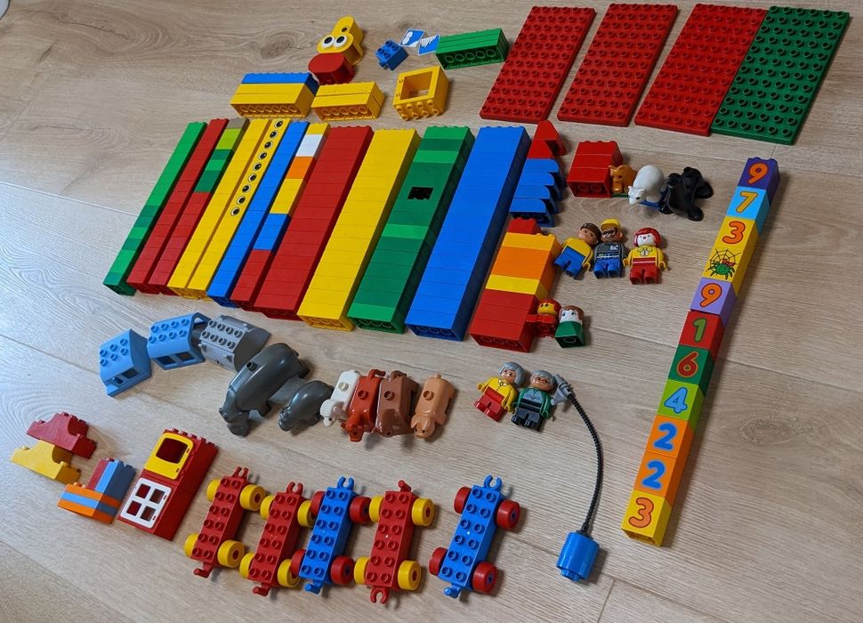 Набор лего дупло Lego duplo тварини люди потяг