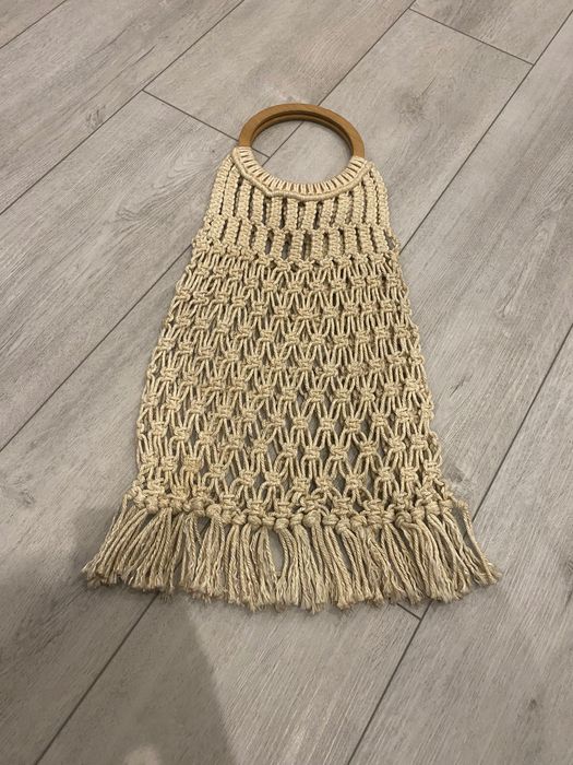 Torebka pleciona duża