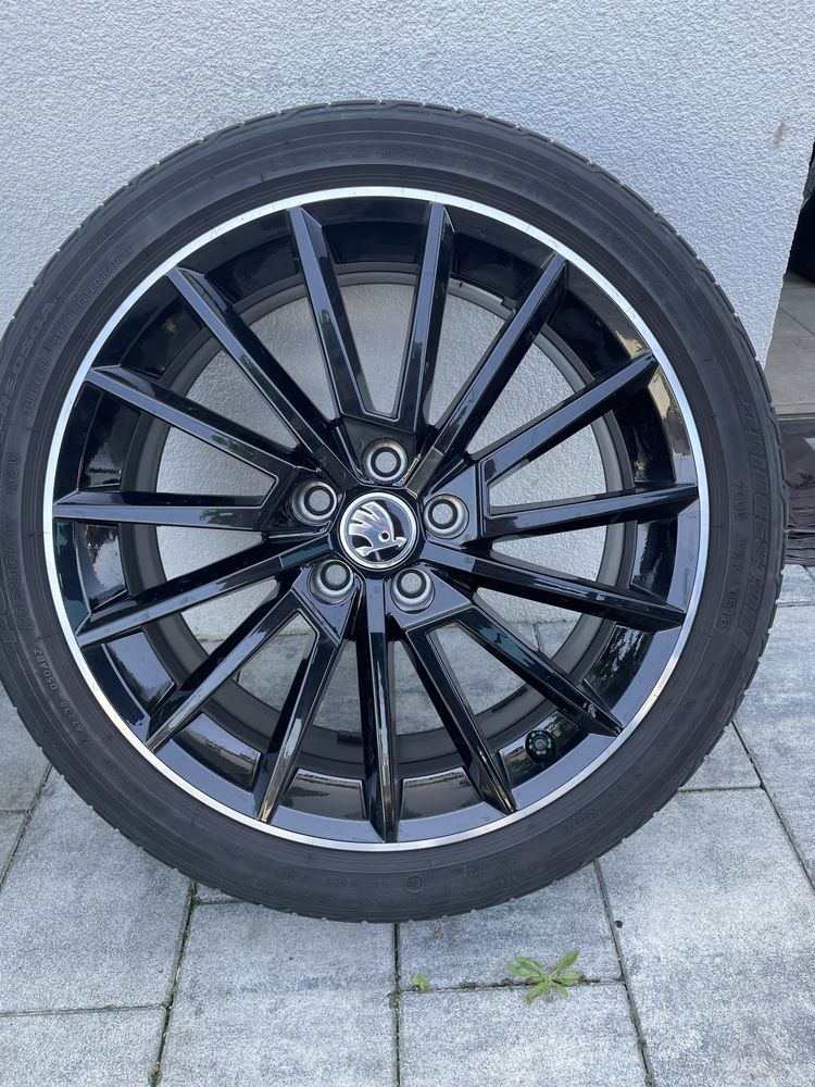 Felgi Skoda Fabia Rapid 17”*Koła Lato*Monte Carlo*Czarne*IGŁY*5x100*