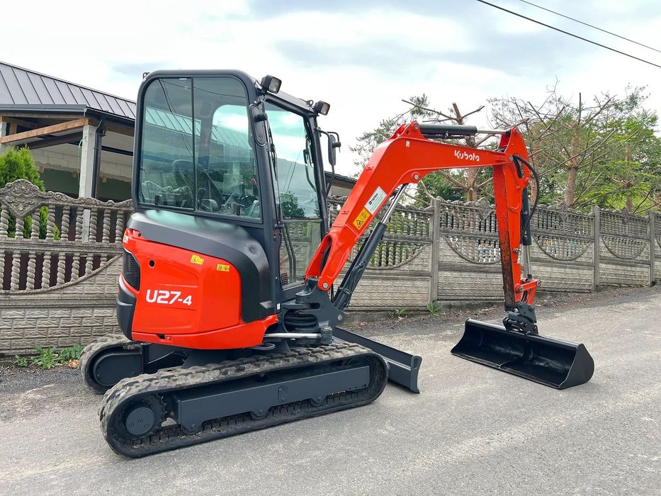 Kubota U27-4 * MiniKoparka Kubota U27 * Zerowy Obrys * 3 Tony * Stan Bardzo Dobry *  * Sprowadzona 2017 Rok Mini koparka 2700 kg * U25 jcb cat volvo