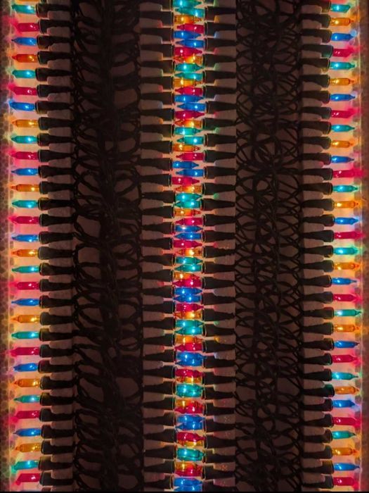 Lampadas de Natal incandescentes