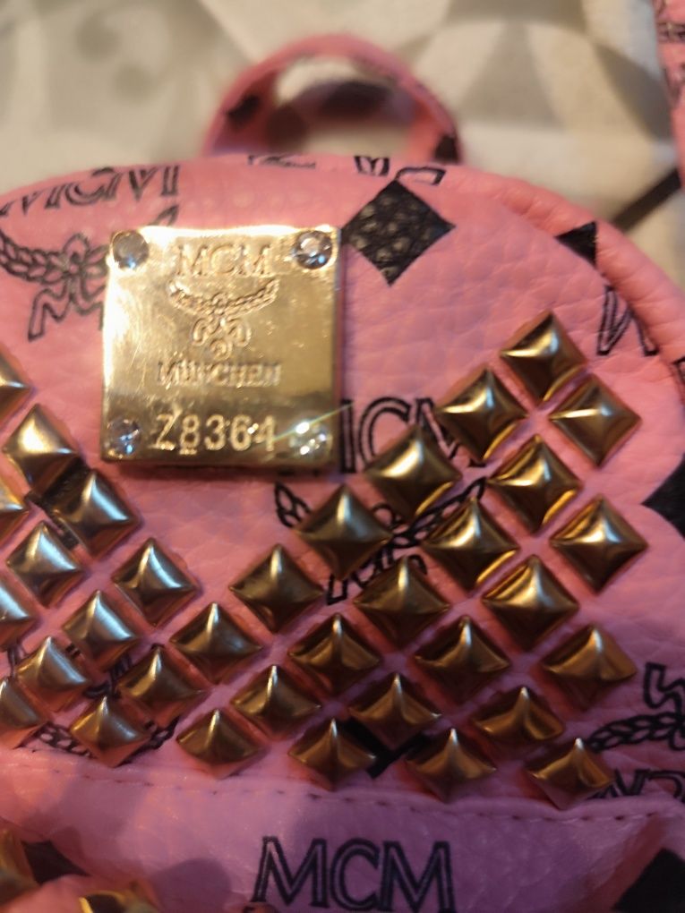 MCM mini backpack plecaczek torebka różowy Barbie