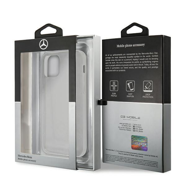 Etui na iPhone 12/12 Pro Mercedes Clear Hardcase Transparent Line